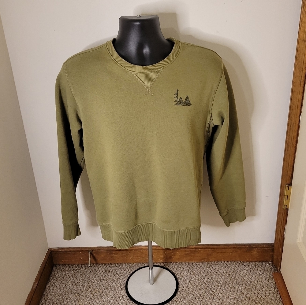 Rei Co-Op Men's Olive Green Crewneck Sweater - Size (S) - Excellent Condition